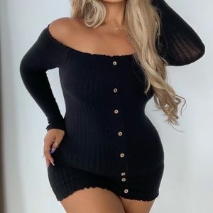 Off the shoulder mini dress